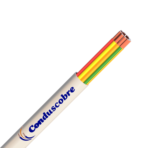 Cabo Manga 6X22 Awg Sem Blindagem Verde/palha
