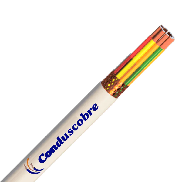 Cabo Manga 12X26 Awg Blindado Malha de Cobre Verde/palha